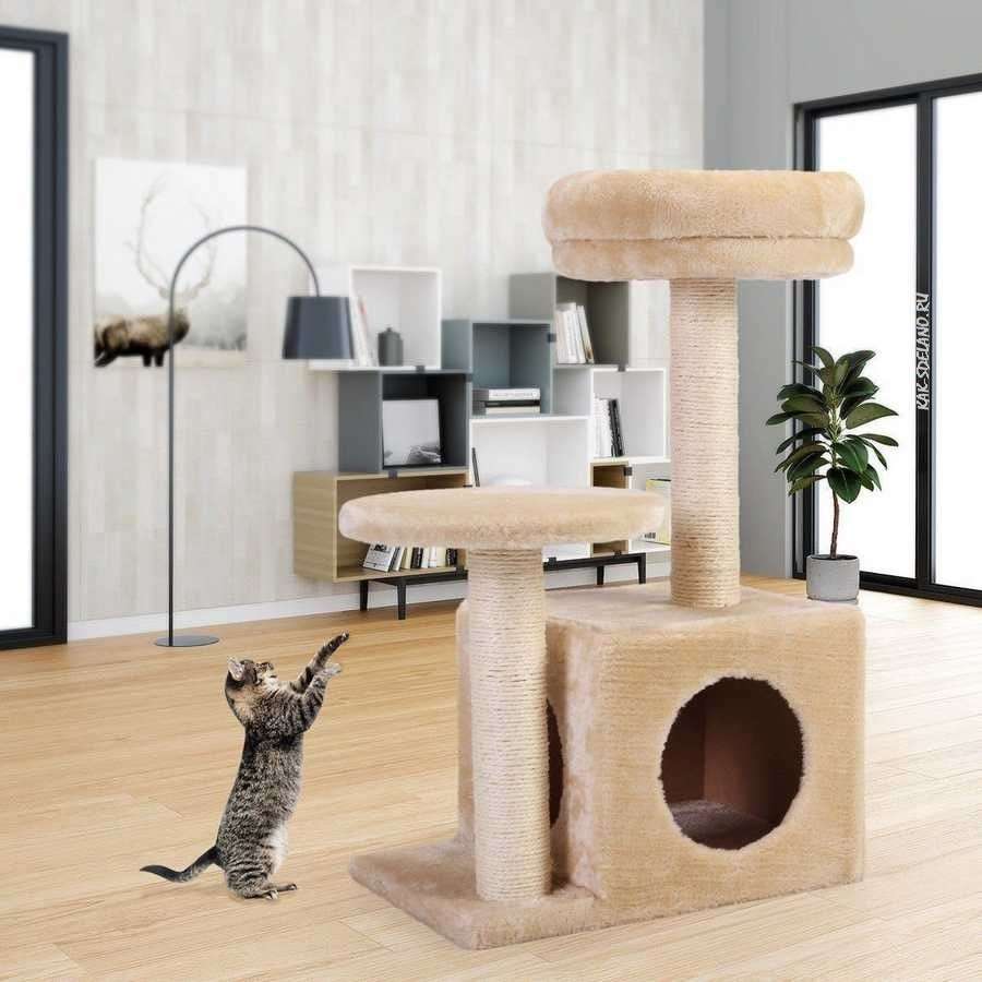 Делаем домик для кошки собственноручно