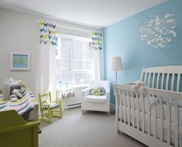 Дизайн интерьера комнаты для новорожденного